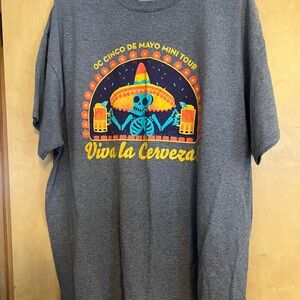 Gildan Gray Viva La Cerveza T-Shirt